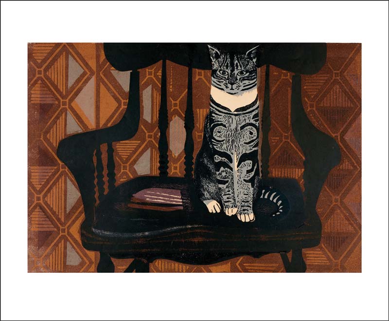 Cat Called Pumpkin Greeting Card - Sheila Robinson.