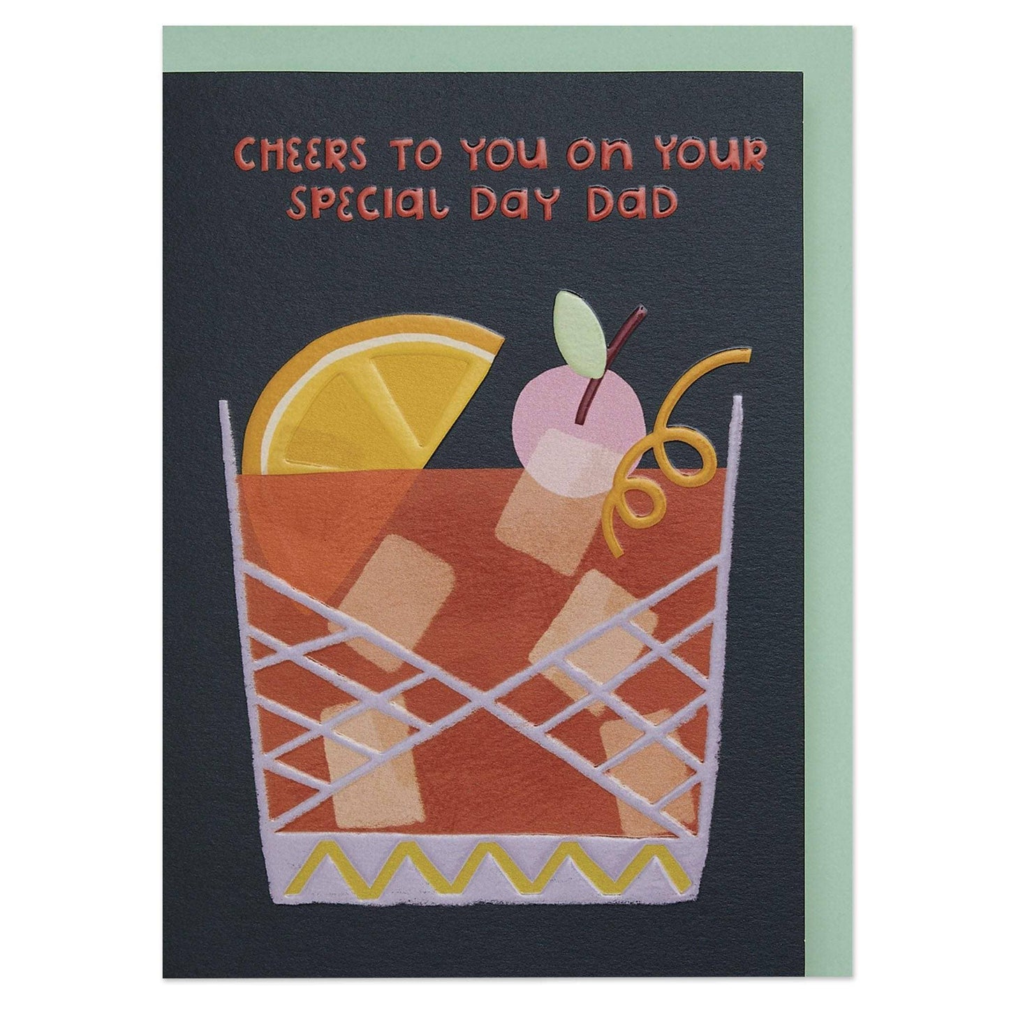 Cheers To You on Your Special Day Dad Greeting Card - Raspberry Blossom