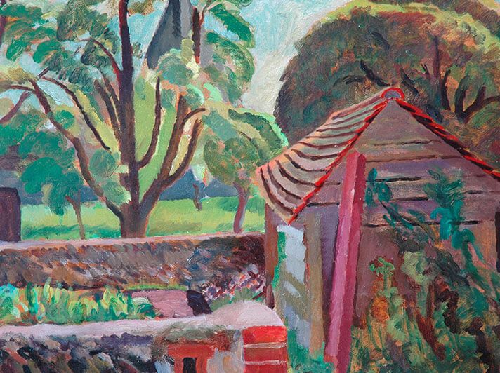 Garden at Monk's House Greeting Card - Vanessa Bell