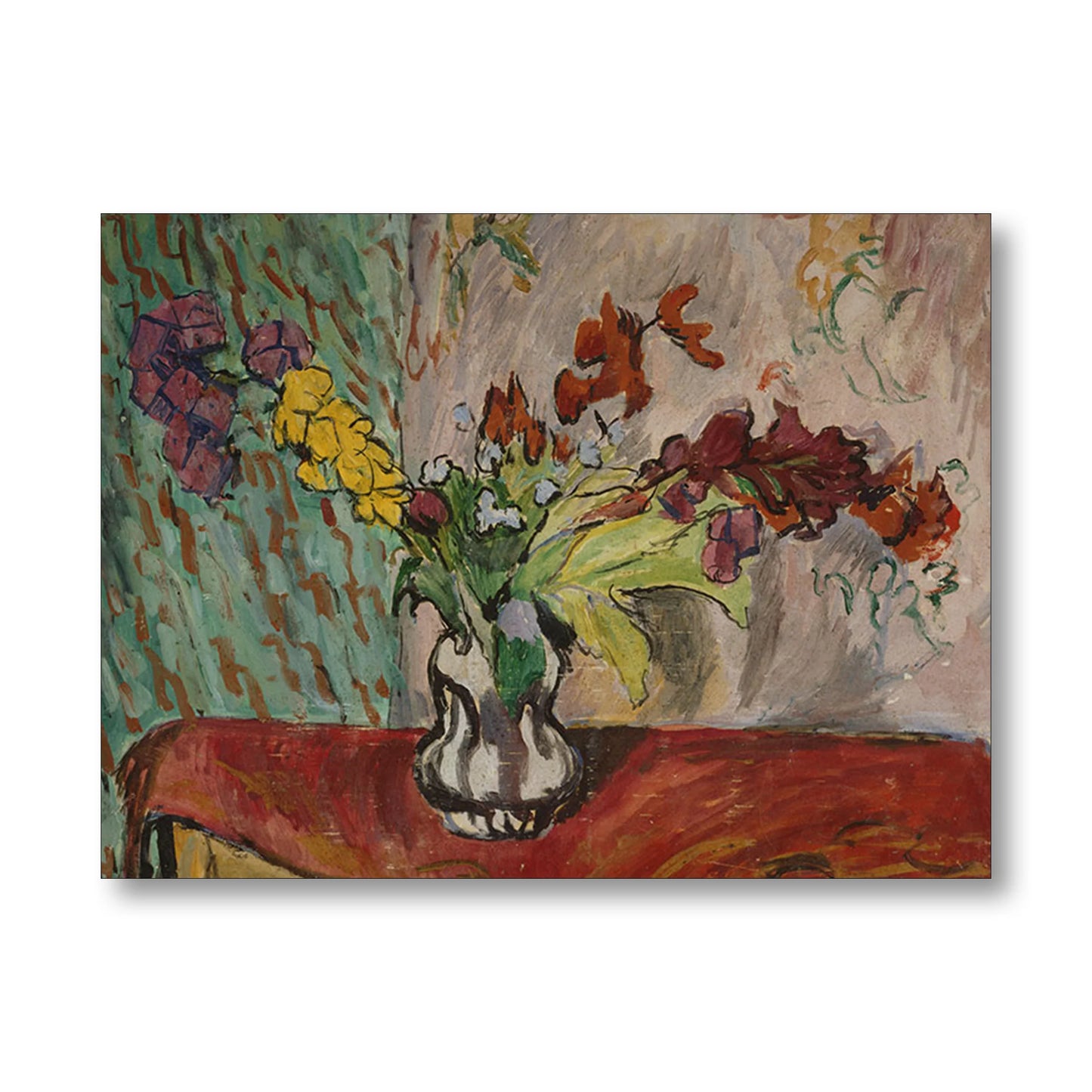 Wallflowers Greeting Card - Vanessa Bell
