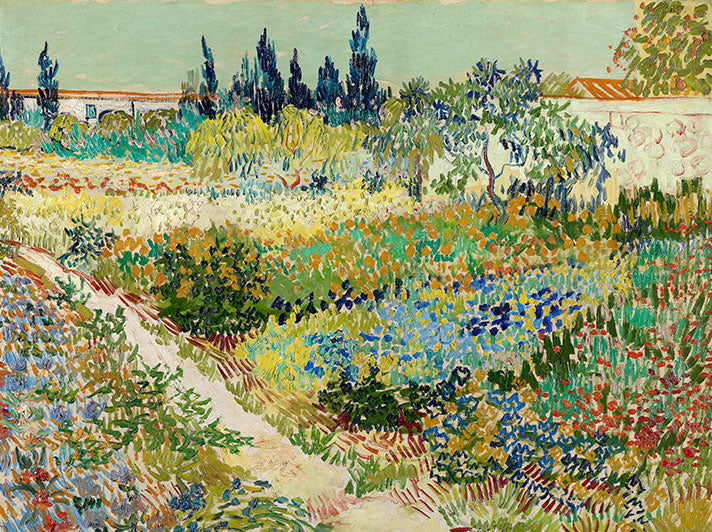 The Garden at Arles Greeting Card - Vincent Van Gogh