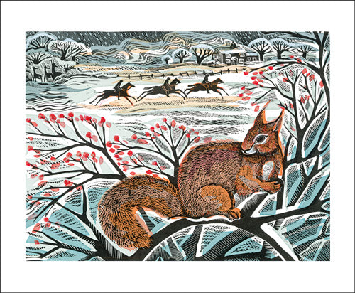 A Winter's Tail Greeting Card - Angela Harding